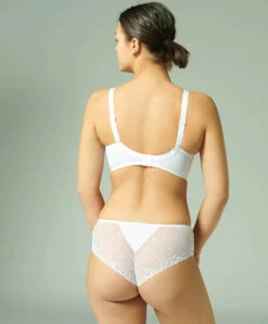 Simone Perele Shorty Simone Pérèle De La Collection De Lingerie Permanente Délice Coloris Blanc. -Sous Vêtement Soldes Magasin Shorty Simone Perele Delice poudre rose pastel 12X630 011 13