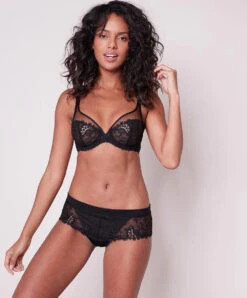 Simone Perele Porte-jarretelles Sexy Collection Wish Coloris Noir De Chez Simone Pérèle.  -Sous Vêtement Soldes Magasin Shorty Simone Perele Wish noir 12B630 015 27