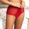 Shorty Taille Haute Sexy En Soie Nude Collection Splendeur Soie, Coloris Rouge. -Sous Vêtement Soldes Magasin Shorty sexy en soie Lise Charmel Splendeur soie rouge rouge ACC1480 RS fashion 1