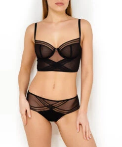 Shorty Transparent Sexy Soir Adrénaline De La Marque De Lingerie Antigel Par Lise Charmel. -Sous Vêtement Soldes Magasin Shorty transparent Antigel de Lise Charmel Soir Adrenaline noir ECG0495 NO 503
