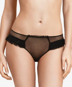 Slip Chantal Thomass De La Collection Lingerie Sexy Abysse, Coloris Noir.