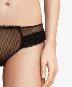 Slip Chantal Thomass De La Collection Lingerie Sexy Abysse, Coloris Noir. -Sous Vêtement Soldes Magasin Slip Chantal Thomass Abysse noir T08E60 011 7