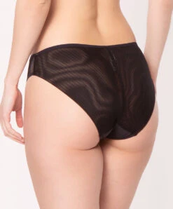 Slip Collection De Lingerie Permanente Dressing Floral De Chez Lise Charmel, Coloris Noir.  -Sous Vêtement Soldes Magasin Slip Lise Charmel Dressing Floral noir ACC0188 NO 502