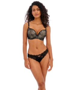 Slip Brésilien Sexy Collection Permanente De Dessous Sexy Freya Fatale De La Maison Freya Lingerie, Coloris Noir.  -Sous Vêtement Soldes Magasin Slip bresilien sexy Freya Freya Fatale noir AA401450 NOR 12