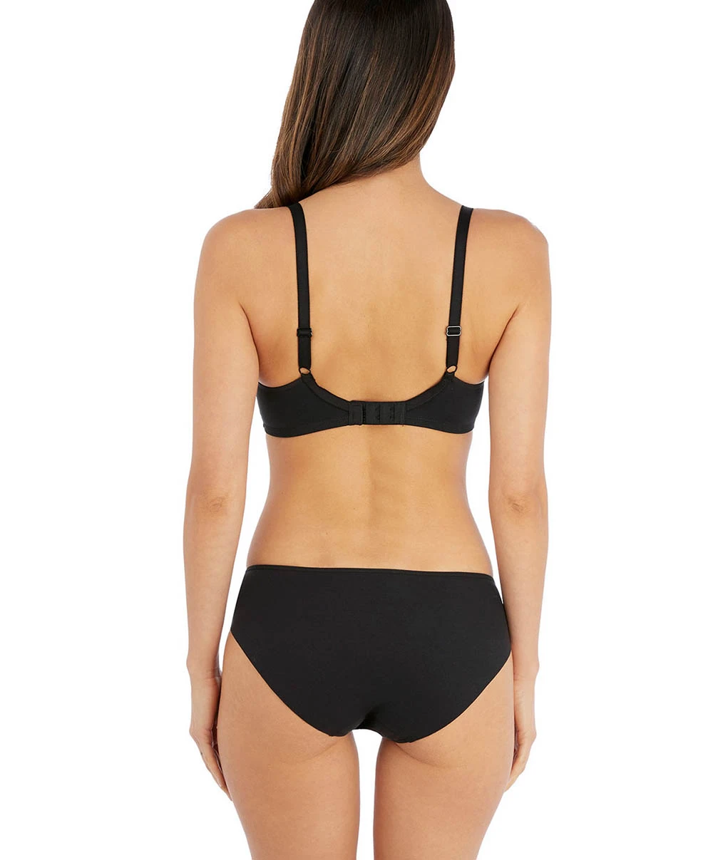 Slip Coton Collection De Lingerie Quotidienne Lisse Coloris Noir Par Wacoal. 6 Slip Coton Collection De Lingerie Quotidienne Lisse Coloris Noir Par Wacoal. – Image 4