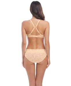 Slip Dentelle Forme Brésilienne Collection De Lingerie Permanente Wacoal Halo Lace, Coloris Nude (=peau).   -Sous Vêtement Soldes Magasin Slip dentelle Wacoal Halo Lace nude chair WA878205 NUE 4