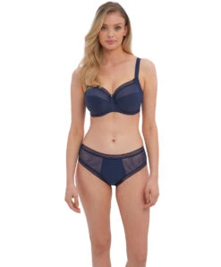 Slip Dos Opaque Collection Fusion Coloris Navy (=bleu Marine) De Chez Fantasie Par La Maison De Lingerie Wacoal. -Sous Vêtement Soldes Magasin Slip dos opaque Fantasie Fusion navy bleu marine FL3095 NAY 12