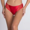 Slip "fantaisie" à Dos Opaque En Soie Lise Charmel Collection Splendeur Soie, Coloris Rouge. -Sous Vêtement Soldes Magasin Slip dos opaque en soie Lise Charmel Splendeur soie rouge rouge ACC0280 RS 501