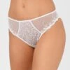 Slip "Fantaisie" De La Collection De Lingerie Blanche Crystal Poésie Par Lise Charmel. -Sous Vêtement Soldes Magasin Slip fantaisie Lise Charmel crystal poesie blanc ACH0234 BL 1