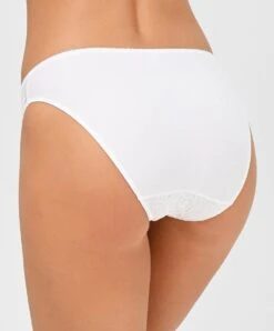 Slip "Fantaisie" De La Collection De Lingerie Blanche Crystal Poésie Par Lise Charmel. -Sous Vêtement Soldes Magasin Slip fantaisie Lise Charmel crystal poesie blanc ACH0234 BL 2