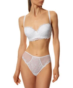 Slip "Fantaisie" De La Collection De Lingerie Blanche Crystal Poésie Par Lise Charmel. -Sous Vêtement Soldes Magasin Slip fantaisie Lise Charmel crystal poesie blanc ACH0234 BL 5