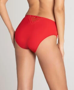 Slip Haut En Soie Lise Charmel Collection Splendeur Soie, Coloris Rouge. -Sous Vêtement Soldes Magasin Slip haut en soie Lise Charmel Splendeur soie rouge rouge ACC0380 RS 502