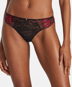 Culotte Italienne Sexy Collection Mélodie D'Été De Chez Aubade, Coloris Black Cherry.