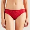 Culotte Italienne Rouge De La Collection Lingerie Permanente Rosessence Par Aubade Paris.