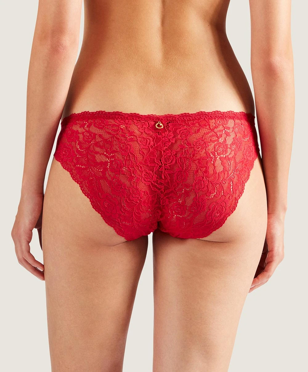 Culotte Italienne Rouge De La Collection Lingerie Permanente Rosessence Par Aubade Paris. 4 Culotte Italienne Rouge De La Collection Lingerie Permanente Rosessence Par Aubade Paris. – Image 2