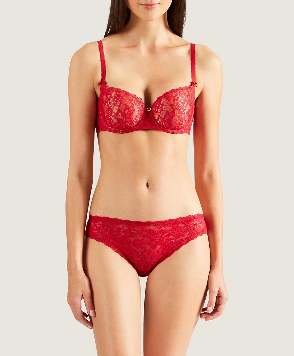 Culotte Italienne Rouge De La Collection Lingerie Permanente Rosessence Par Aubade Paris. 6 Culotte Italienne Rouge De La Collection Lingerie Permanente Rosessence Par Aubade Paris. – Image 4