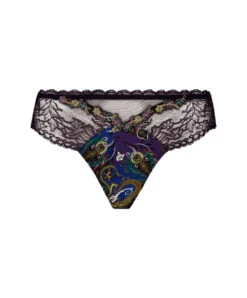 Slip "Séduction" De La Collection Lingerie De Luxe Dentelle Cashmer Par Lise Charmel.  -Sous Vêtement Soldes Magasin Slip seduction Lise Charmel Dentelle cashmer emaux cashmer prune ACH0751 EC 10