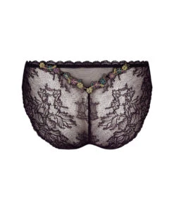 Slip "Séduction" De La Collection Lingerie De Luxe Dentelle Cashmer Par Lise Charmel.  -Sous Vêtement Soldes Magasin Slip seduction Lise Charmel Dentelle cashmer emaux cashmer prune ACH0751 EC 11