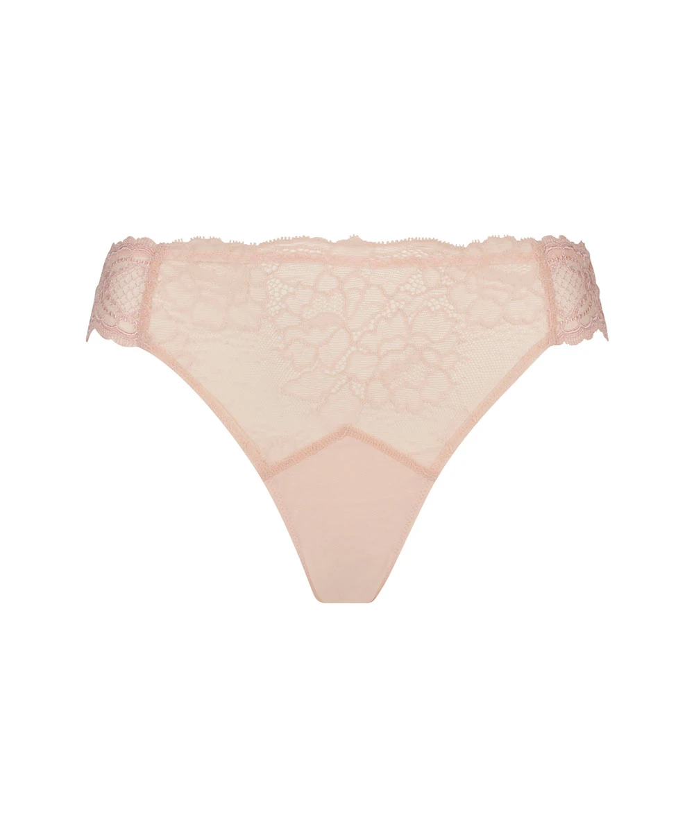 Slip Séduction Ligne Sublime En Dentelle De La Marque De Lingerie Française Lise Charmel, Coloris Rose Sublime. 11 Slip Séduction Ligne Sublime En Dentelle De La Marque De Lingerie Française Lise Charmel, Coloris Rose Sublime. – Image 9