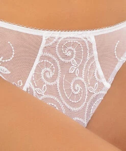 Slip Séduction De La Collection De Lingerie Blanche Crystal Poésie Par Lise Charmel. 12 Slip Séduction De La Collection De Lingerie Blanche Crystal Poésie Par Lise Charmel. -Sous Vêtement Soldes Magasin Slip seduction Lise Charmel crystal poesie blanc ACH0734 BL fashion 2