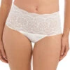 Slip Haut Invisible Stretch En Dentelle Collection Lace Ease De Chez Fantasie Lingerie. -Sous Vêtement Soldes Magasin Slip stretch invisible taille haute dentelle Fantasie Lace Ease ivory nacre FL2330 IVY 4