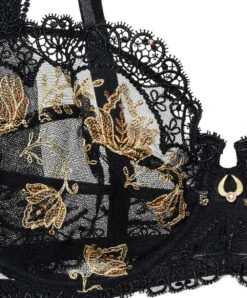 Lise Charmel -Sous Vêtement Soldes Magasin Soutien gorge Corbeille Lise Charmel Exotic Indie Noir Indie Noir et Jaune ACC3011 3