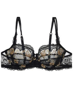 Lise Charmel -Sous Vêtement Soldes Magasin Soutien gorge Corbeille Lise Charmel Exotic Indie Noir Indie Noir et Jaune ACC3011 5
