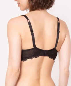 Soutien-gorge Armatures Collection De Lingerie Permanente Dressing Floral De Chez Lise Charmel, Coloris Noir.  -Sous Vêtement Soldes Magasin Soutien gorge armature Lise Charmel Dressing Floral noir ACC6088 NO 502