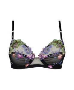 Soutien-gorge Armature Lise Charmel Collection Flora Aura, Coloris Aura Pastel (broderie Multicolore Pastel Sur Fond Noir). -Sous Vêtement Soldes Magasin Soutien gorge armature Lise Charmel Flora Aura pastel noir et multicolore ACH6019 AP 10
