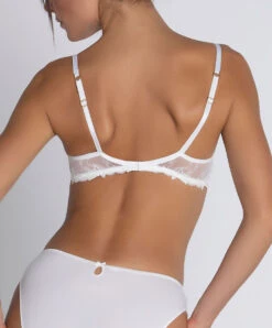 Soutien-gorge Armature Ivoire Collection De Lingerie Nuptiale Source Beauté Par Lise Charmel. -Sous Vêtement Soldes Magasin Soutien gorge armature Lise Charmel Source Beaute ecru nacre ivoire ACH6072 EN 2