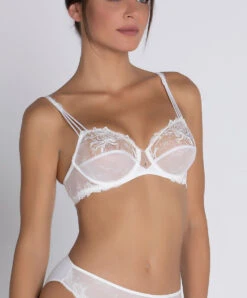 Soutien-gorge Armature Ivoire Collection De Lingerie Nuptiale Source Beauté Par Lise Charmel. -Sous Vêtement Soldes Magasin Soutien gorge armature Lise Charmel Source Beaute ecru nacre ivoire ACH6072 EN 3
