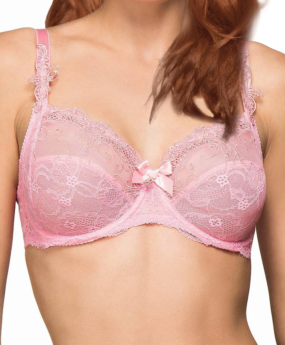 Soutien-gorge Grande Taille à Armatures De La Collection Permanente Soir De Venise Coloris Rose Dragée Par Lise Charmel. 3 Soutien-gorge Grande Taille à Armatures De La Collection Permanente Soir De Venise Coloris Rose Dragée Par Lise Charmel.