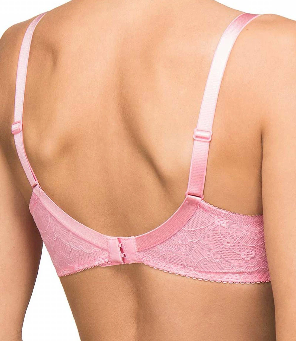 Soutien-gorge Grande Taille à Armatures De La Collection Permanente Soir De Venise Coloris Rose Dragée Par Lise Charmel. 4 Soutien-gorge Grande Taille à Armatures De La Collection Permanente Soir De Venise Coloris Rose Dragée Par Lise Charmel. – Image 2