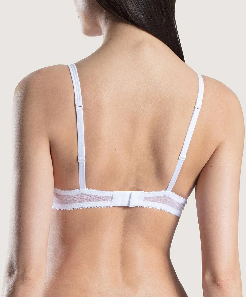 Soutien-gorge Balconnet Collection Lingerie Au Bal De Flore Coloris Blanc De La Marque Aubade. 4 Soutien-gorge Balconnet Collection Lingerie Au Bal De Flore Coloris Blanc De La Marque Aubade. – Image 2