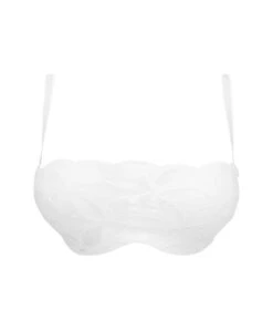 Soutien-gorge Bandeau Bretelles Amovibles Collection Stricto Sensuelle De Chez Antigel Par Lise Charmel Coloris Blanc. -Sous Vêtement Soldes Magasin Soutien gorge bandeau bretelles amovibles Antigel de Lise Charmel Stricto Sensuelle blanc ECH5617 BL ps 12