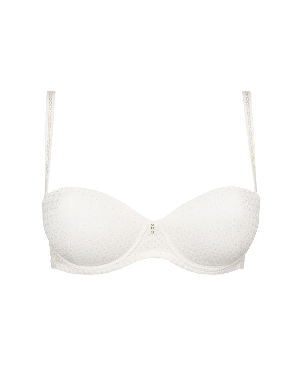 Soutien-gorge Bandeau Bretelles Amovibles Collection Daily Paillette Coloris Nacre De Chez Antigel Par Lise Charmel. 7 Soutien-gorge Bandeau Bretelles Amovibles Collection Daily Paillette Coloris Nacre De Chez Antigel Par Lise Charmel. – Image 5