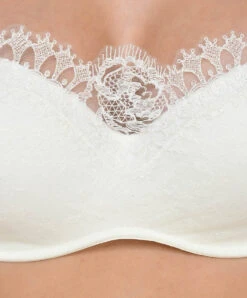 Soutien-gorge Bandeau Nacre Collection Précieux Diadème De La Marque De Lingerie De Luxe Lise Charmel.  -Sous Vêtement Soldes Magasin Soutien gorge bandeau bretelles amovibles Lise Charmel precieux diademe nacre ACG5632 NA 4