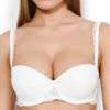 Soutien-gorge Bandeau Double Effet Push Avec Bretelles Amovibles De La Collection Déclaration Antigel Signée Antigel De Chez LiseCharmel. -Sous Vêtement Soldes Magasin Soutien gorge bandeau double push Antigel de Lise Charmel Declaration Antigel Nacre ECC8775