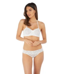 Soutien-gorge Bandeau En Dentelle Bretelles Amovibles Multi-positions Collection De Lingerie Permanente Wacoal Halo Lace, Coloris Ivoire. -Sous Vêtement Soldes Magasin Soutien gorge bandeau en dentelle bretelles amovibles multi positions Wacoal Halo Lace noir ivoire ivory IVY WA854205 IVY 3