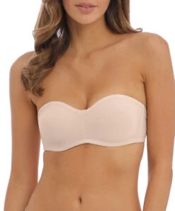 Soutien-gorge Bandeau Moulé Bretelles Amovibles Invisible Collection De Lingerie Quotidienne Accord Coloris Frappe (=peau) Par Wacoal. 