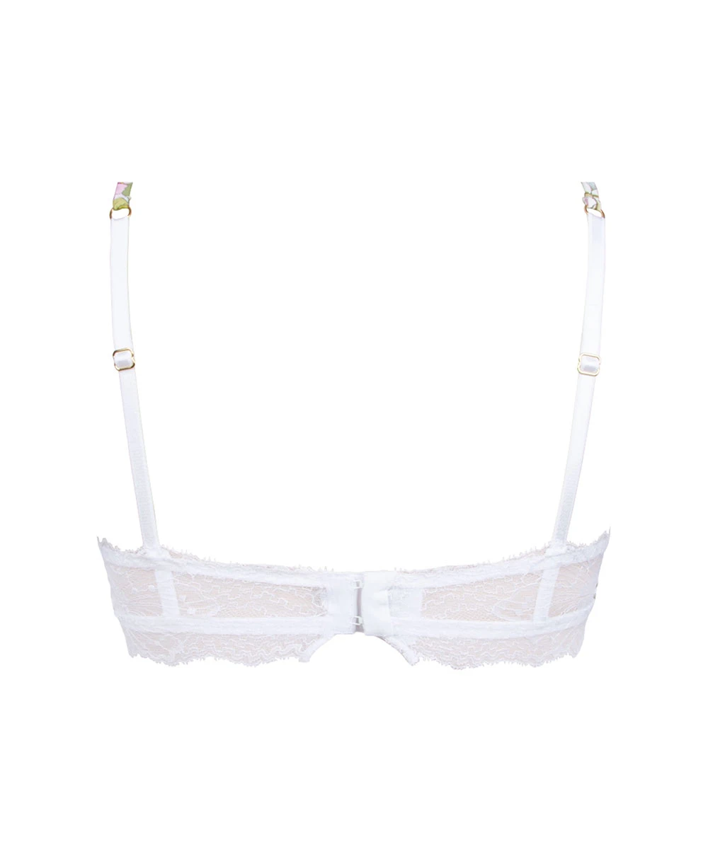 Soutien-gorge Bandeau Souple à Fleurs De La Collection Féérie Florale Coloris Pastel Floral Présentée Par Lise Charmel. – Image 7