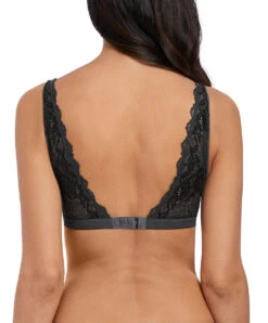 Soutien-gorge Brassière Sans Armatures Wacoal De La Collection Lace Perfection, Coloris Charcoal (=gris Anthracite).  -Sous Vêtement Soldes Magasin Soutien gorge brassiere Lace perfection Wacoal charcoal WE135008 CHL dos
