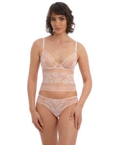 Soutien-gorge Bralette à Armatures Wacoal De La Collection Ravissant, Coloris Delicacy (=rose Pastel). -Sous Vêtement Soldes Magasin Soutien gorge brassiere bralette avec armatures Wacoal Ravissant delicacy rose poudre WE600512 DLY 4