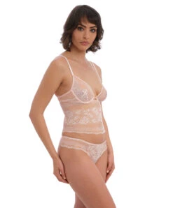 Soutien-gorge Bralette à Armatures Wacoal De La Collection Ravissant, Coloris Delicacy (=rose Pastel). -Sous Vêtement Soldes Magasin Soutien gorge brassiere bralette avec armatures Wacoal Ravissant delicacy rose poudre WE600512 DLY 6