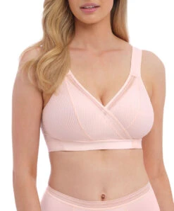 Soutien-gorge Brassière Bralette Sans Armatures Collection Fusion Coloris Blush (=rose Poudré) De Chez Fantasie Par La Maison De Lingerie Wacoal.