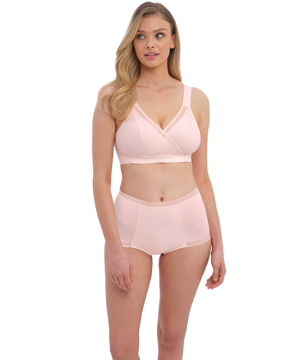 Soutien-gorge Brassière Bralette Sans Armatures Collection Fusion Coloris Blush (=rose Poudré) De Chez Fantasie Par La Maison De Lingerie Wacoal. 5 Soutien-gorge Brassière Bralette Sans Armatures Collection Fusion Coloris Blush (=rose Poudré) De Chez Fantasie Par La Maison De Lingerie Wacoal. – Image 3