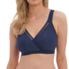 Soutien-gorge Brassière Bralette Sans Armatures Collection Fusion Coloris Navy (=bleu Marine)de Chez Fantasie Par La Maison De Lingerie Wacoal.
