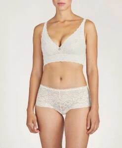 Soutien-gorge Brassière Confort Sans Armatures Bralette De La Collection Lingerie Permanente Rosessence Par Aubade Paris. -Sous Vêtement Soldes Magasin Soutien gorge brassiere confort sans armatures bralette Rosessence opale Aubade nacre HK10 02 OPAL 1 HK09 02 OPAL 14