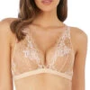 Soutien-gorge Brassière Sans Armatures Wacoal De La Collection Lace Perfection, Coloris Café Crème (=peau Et Détails Ivoires). -Sous Vêtement Soldes Magasin Soutien gorge brassiere sans armatures Wacoal Lace Perfection cafe creme chair WE135008 CAC 1