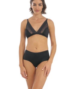 Soutien-gorge Brassière Sans Armatures De La Nouvelle Collection Lingerie Gloire De Wacoal. -Sous Vêtement Soldes Magasin Soutien gorge brassiere sans armatures Wacoal gloire noir WE600303 BLK 2